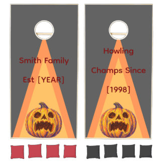Halloween Spooky Pumpkin Cornhole Set
