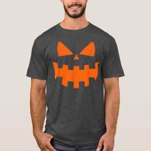 Halloween Spooky Pumpkin Jack O Lantern Face Funny T-Shirt