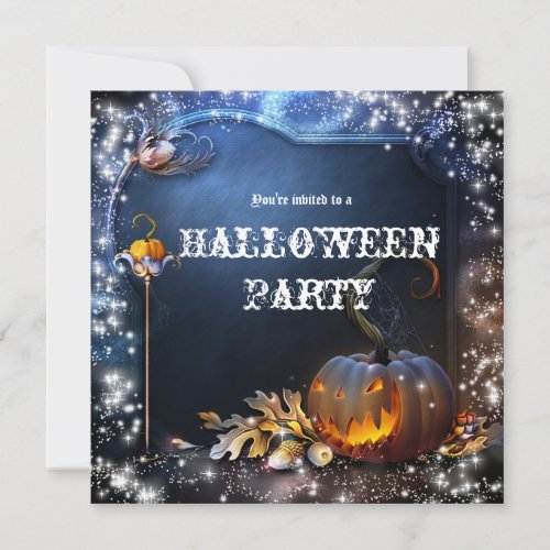 Halloween Spooky Pumpkin Magic Party Invitation