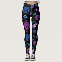Halloween Spooky Pumpkin Pattern Black background