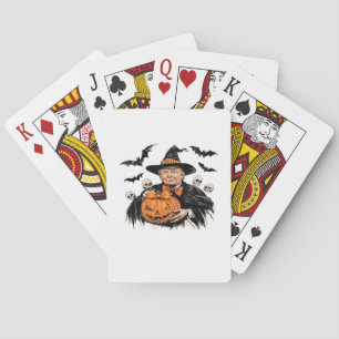 Halloween Spooky Pumpkin Poker Cards