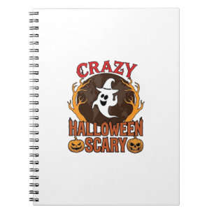 Halloween Spooky Pumpkin Retro Engraved Texture_1 Notebook