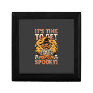 Halloween Spooky Pumpkin Scarecrow Vintage Gift Box