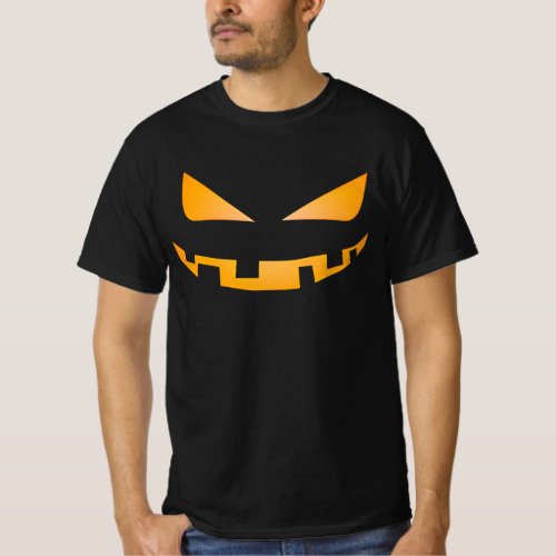 Halloween Spooky Pumpkin Smile T_Shirt