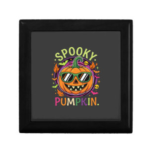 Halloween Spooky Pumpkin Sunglasses Vector Gift Box
