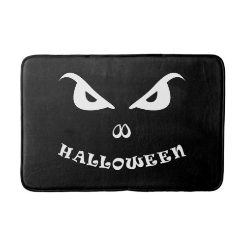 Halloween spooky scary face bath mat