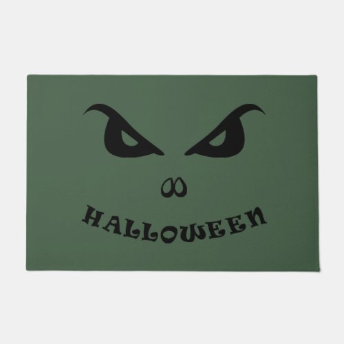 Halloween spooky scary face doormat