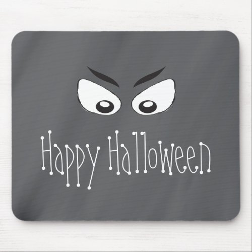Halloween Spooky Scary Ghost Eyes Whimsical Custom Mouse Pad
