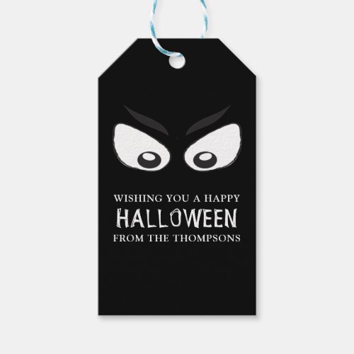 Halloween Spooky Scary Ghost Eyes Whimsical Cute Gift Tags