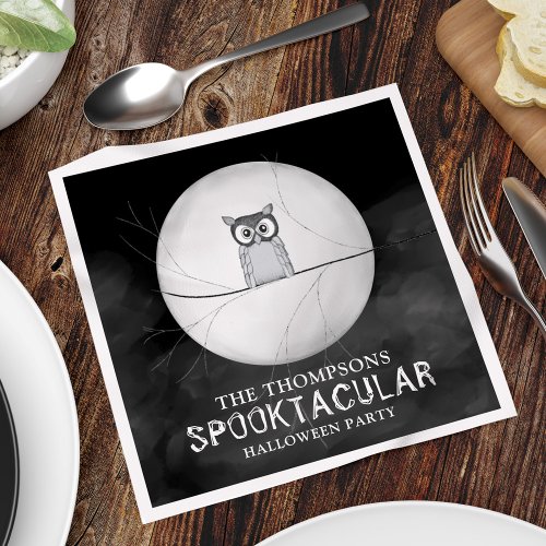 Halloween Spooky Scary Owl Spooktacular Cute Napki Napkins
