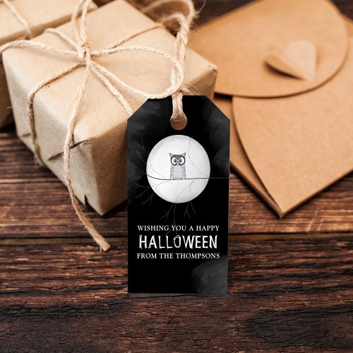 Halloween Spooky Scary Owl Whimsical Cute Gift Tags