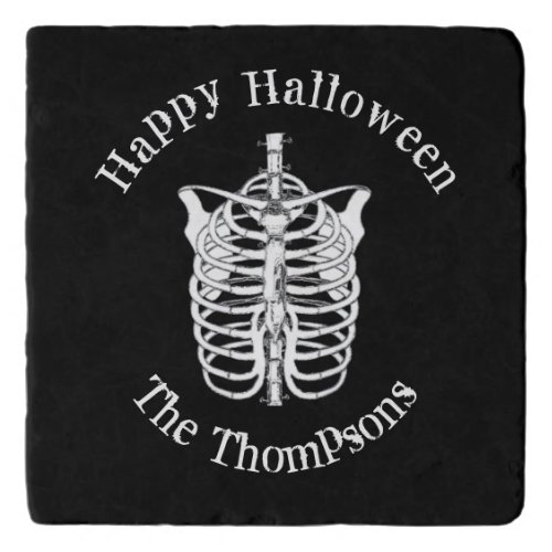 Halloween Spooky Scary Skeleton Bones Funny Trivet