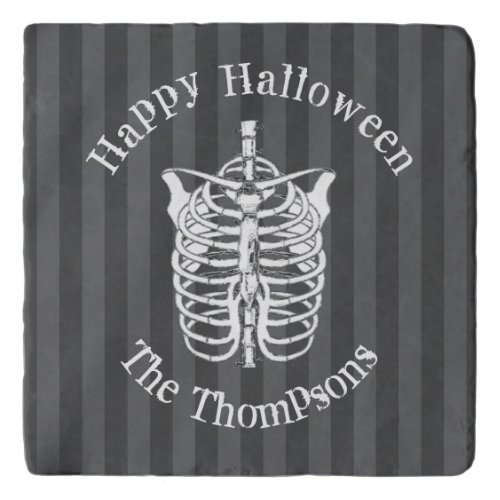 Halloween Spooky Scary Skeleton Bones Funny Trivet