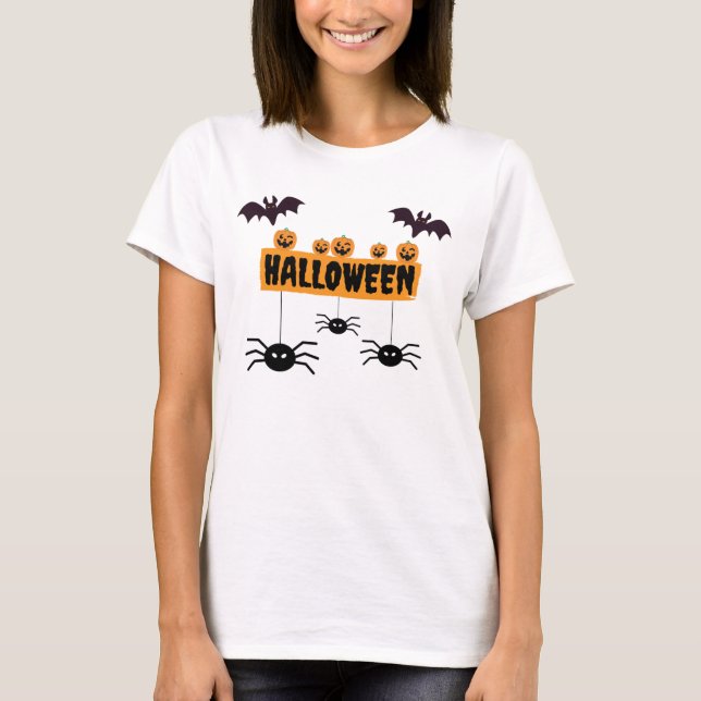 Halloween spooky scary T-Shirt (Front)