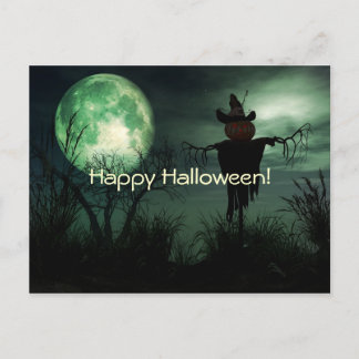 Halloween Spooky Scenes Postcard