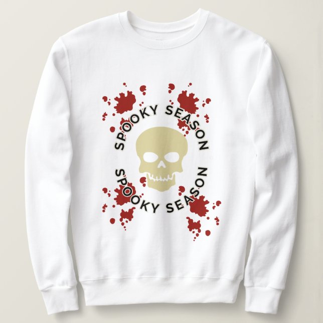 Halloween Spooky Season 1 Sweatshirt (Design Front)