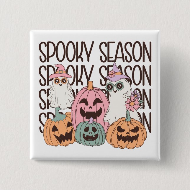 Halloween Spooky Season Button (Front)