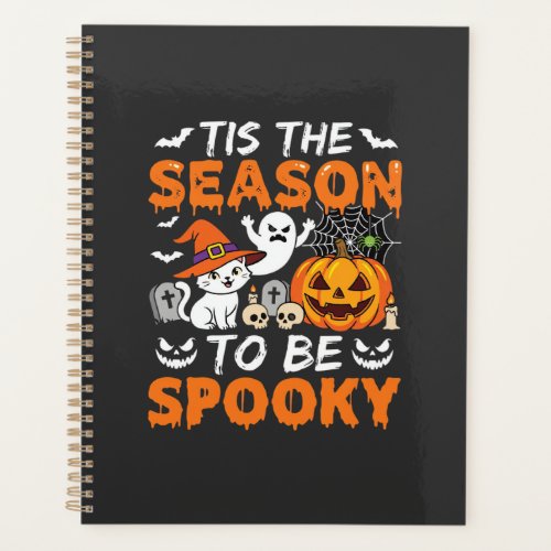 Halloween Spooky Season Cat Ghost Pumpkin Planner