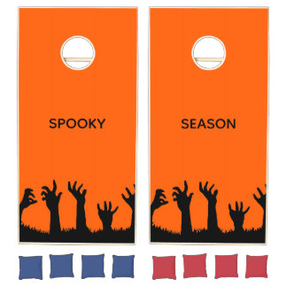 Halloween Spooky Season Creepy Cornhole Set