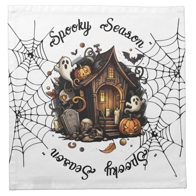 Halloween  👻 spooky season  💀 Napkins 🍽️   (Front)