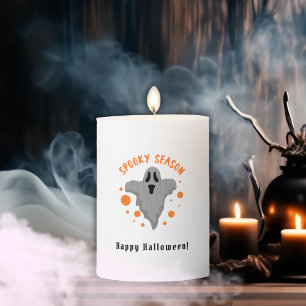 Halloween Spooky Season Pillar Candle
