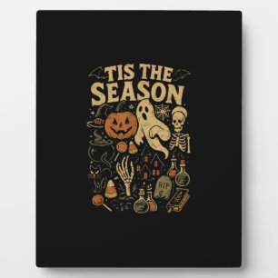Halloween Spooky Season Pumpkin Witch Tis The Seas Plaque