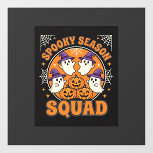 Halloween Spooky Season Squad Ghost Pumpkin Design Floor Decals