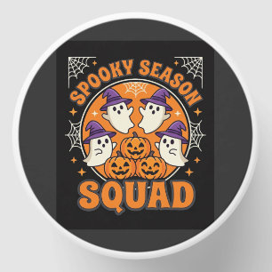 Halloween Spooky Season Squad Ghost Pumpkin Design Mini Candle Favors