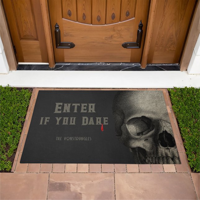 Halloween Spooky Skull  Doormat (Outdoor)