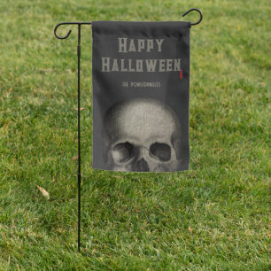 Halloween Spooky Skull House Yard Garden Flag