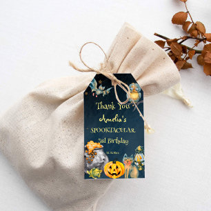 Halloween spooky spooktacular birthday favor gift tags