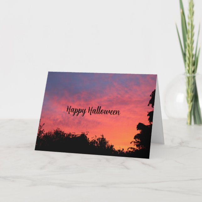 Halloween - Spooky Sunset Invitation (Front)