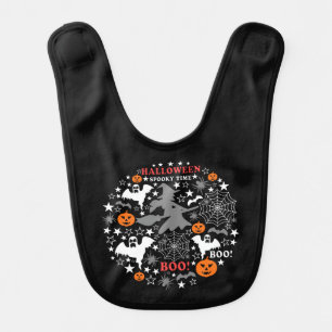 Halloween Spooky Time Baby Bib