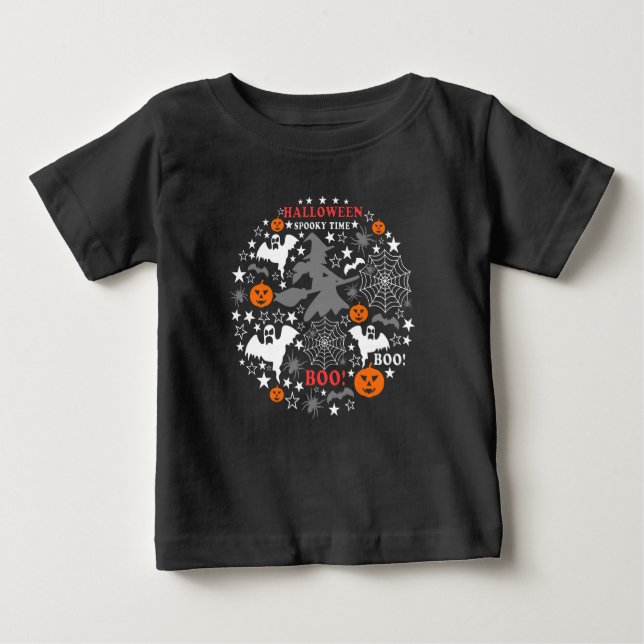 Halloween Spooky Time Baby T-Shirt (Front)