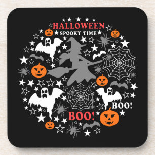 Halloween Spooky Time Beverage Coaster