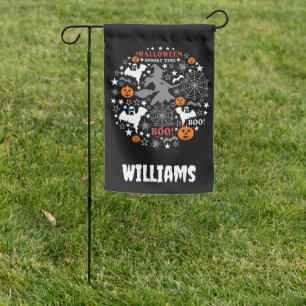 Halloween Spooky Time Garden Flag