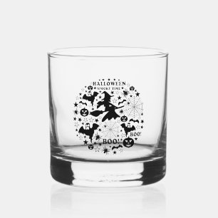 Halloween Spooky Time Whiskey Glass