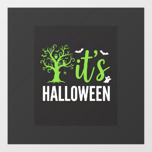 Halloween Spooky Tree Bats Vector Design_1 Floor Decals