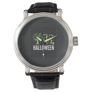 Halloween Spooky Tree Bats Vector Design_1 Watch