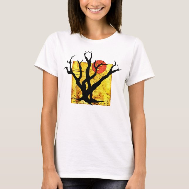 Halloween Spooky Tree Cute Top! Original Earwigs T-Shirt (Front)