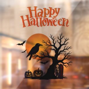 Halloween Spooky Tree Window Cling