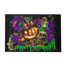 Halloween Spooky Vibes Only Door Mat