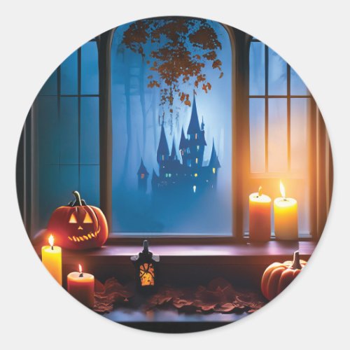 Halloween Spooky View Sticker
