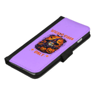 Halloween: Spooky Wiches Smiles and Pumpkin iPhone 8/7 Plus Wallet Case