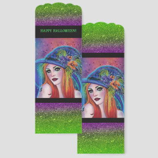 Halloween spooky witch card by Renee Bookmarks