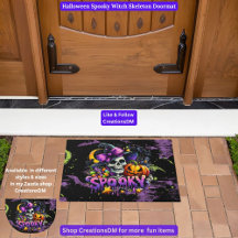 Halloween Spooky Witch Skeleton