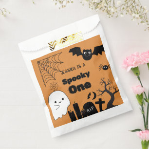 Halloween Sppoky One First Birthday party Favor Bag