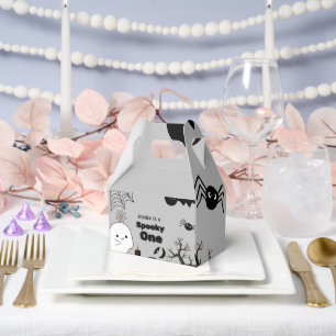 Halloween Sppoky One First Birthday party Favor Boxes
