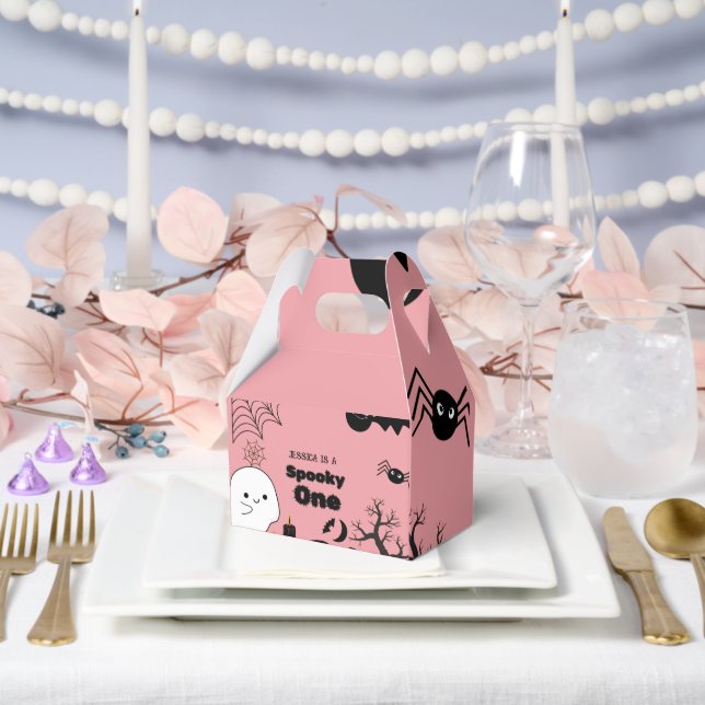 Halloween Sppoky One First Birthday party Favor Boxes (Wedding)