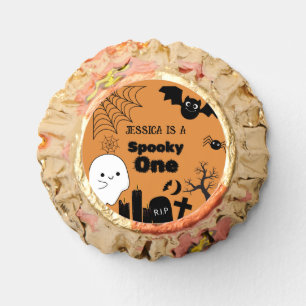 Halloween Sppoky One First Birthday party Reese's Peanut Butter Cups